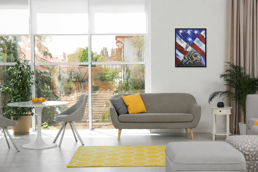 Iwo Jima Flag – with border