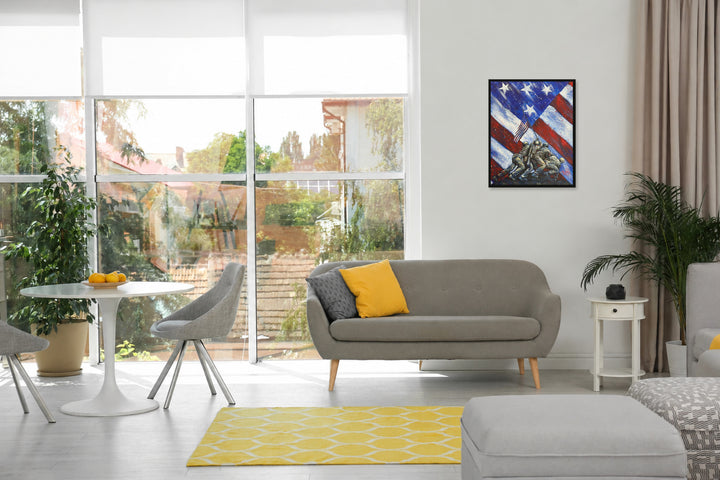 Iwo Jima Flag – with border