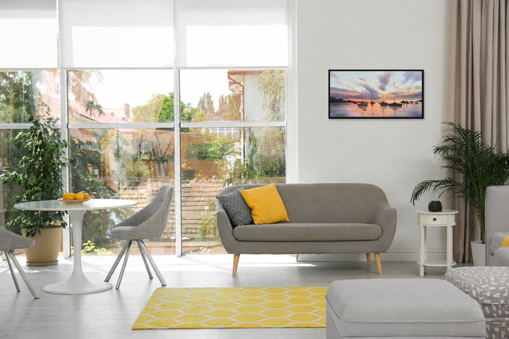 Serene Sunset – with border