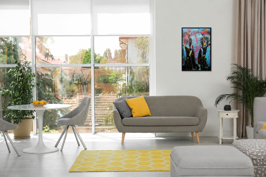Elephant in Color – with border