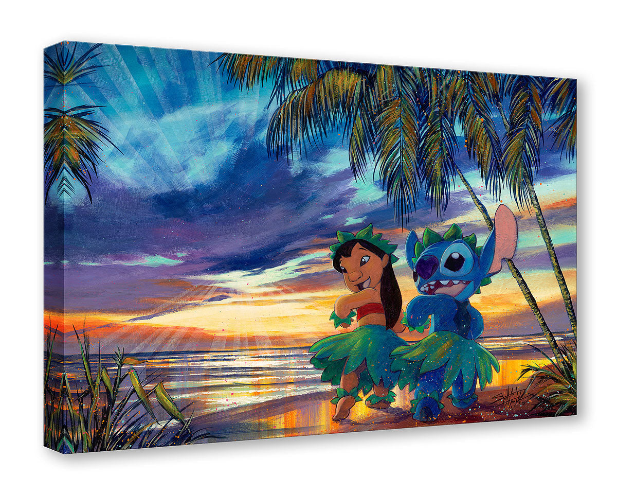 Sunset Salsa | Lilo & Stitch Hawaiian Sunset Painting by Stephen