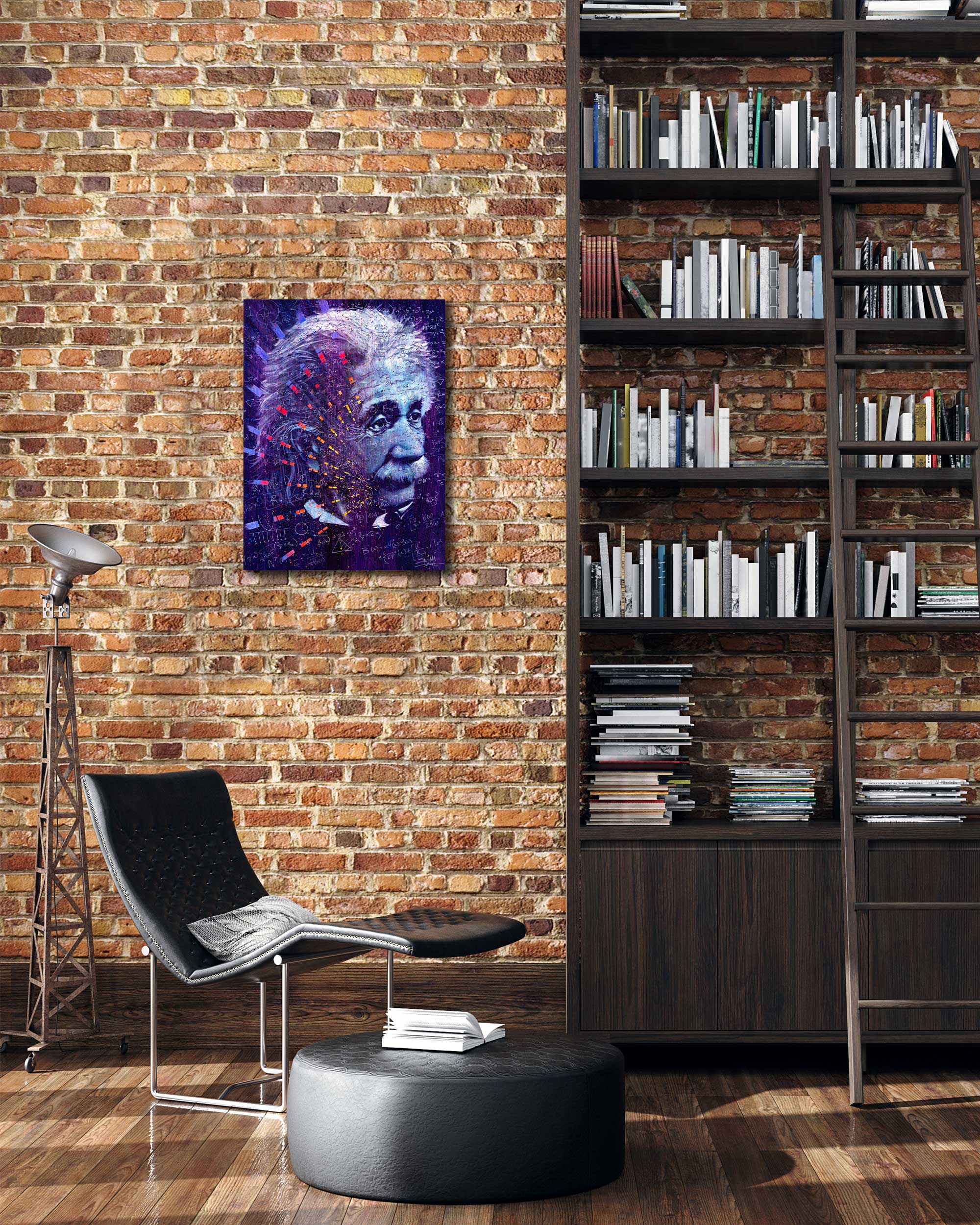 Dreaming of a Color Theory | Surreal Einstein Portrait by Stephen