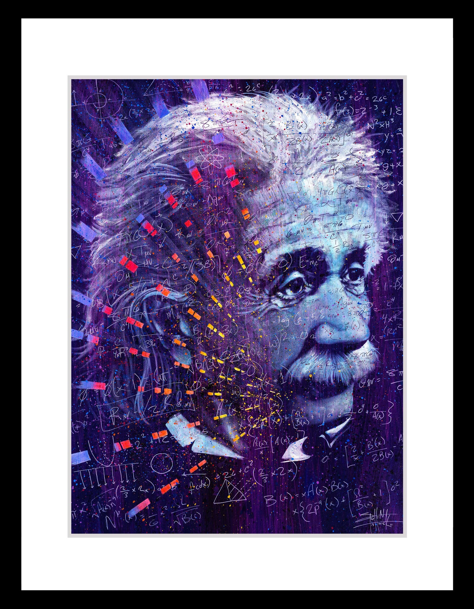 Dreaming of a Color Theory | Surreal Einstein Portrait by Stephen ...