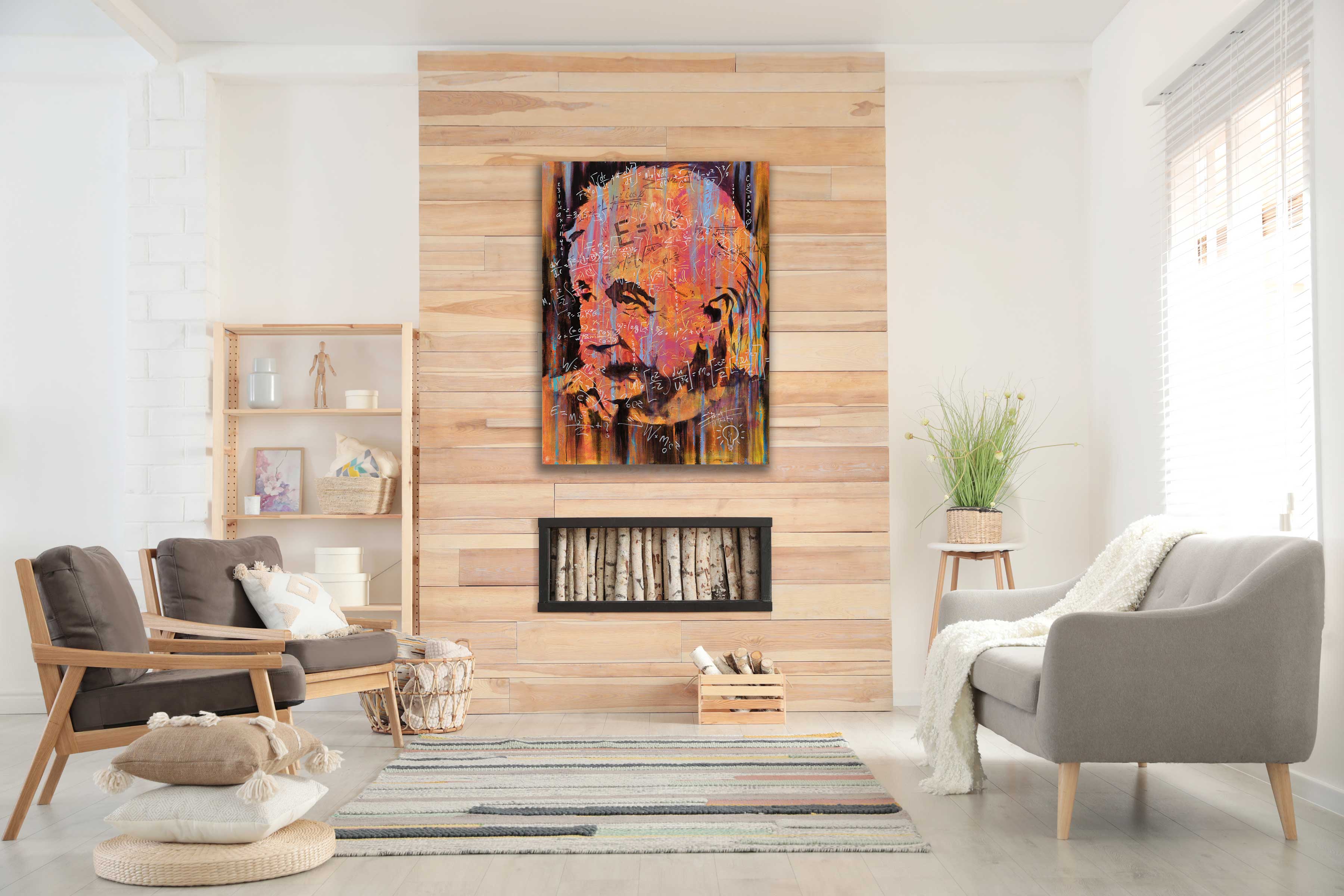 Einstein – Equations | Inspirational Abstract Einstein Art by