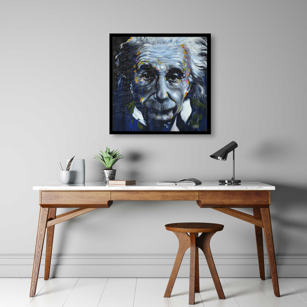 It’s All Relative | Iconic Albert Einstein Painting by Stephen Fishwick ...