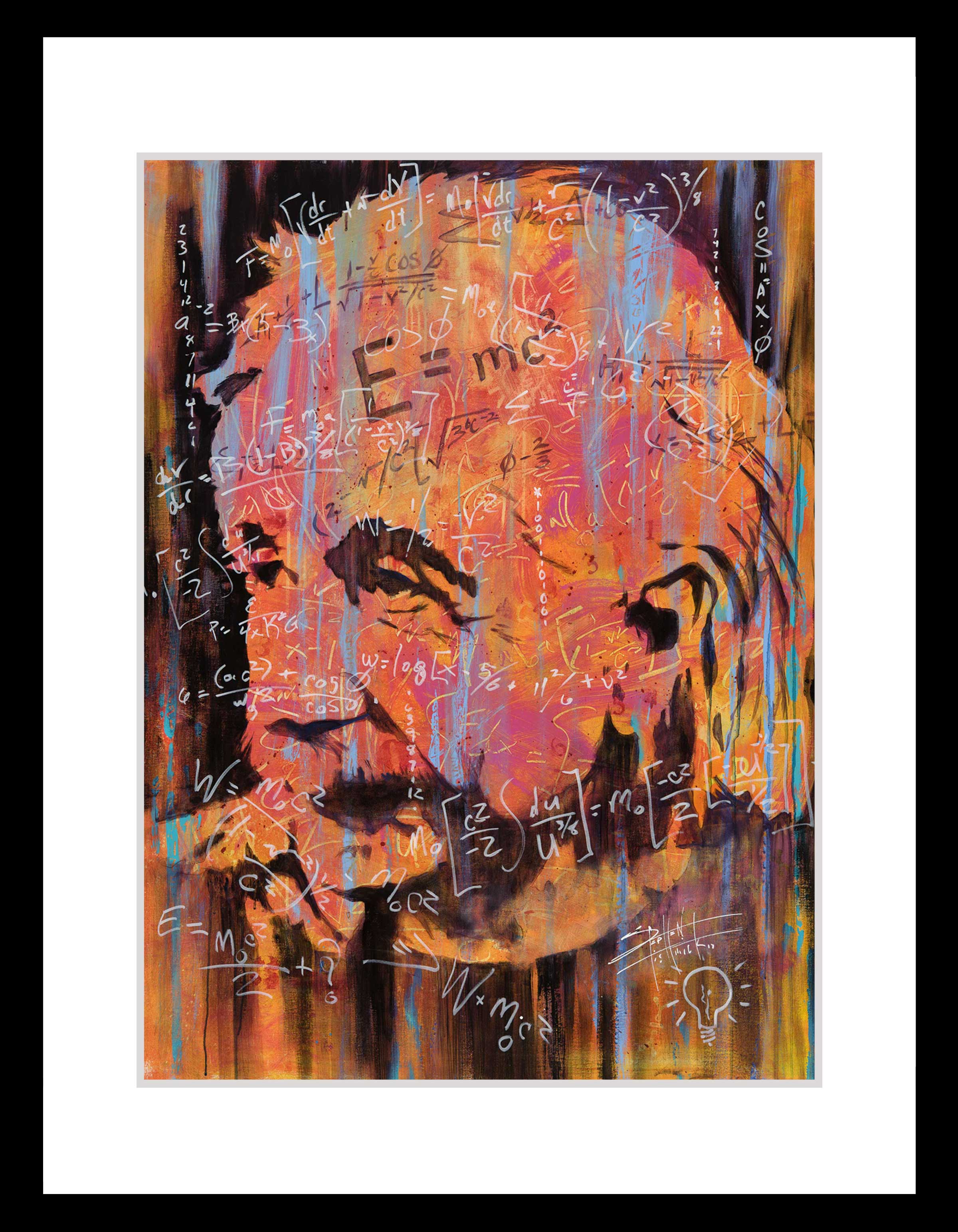 Einstein – Equations | Inspirational Abstract Einstein Art by