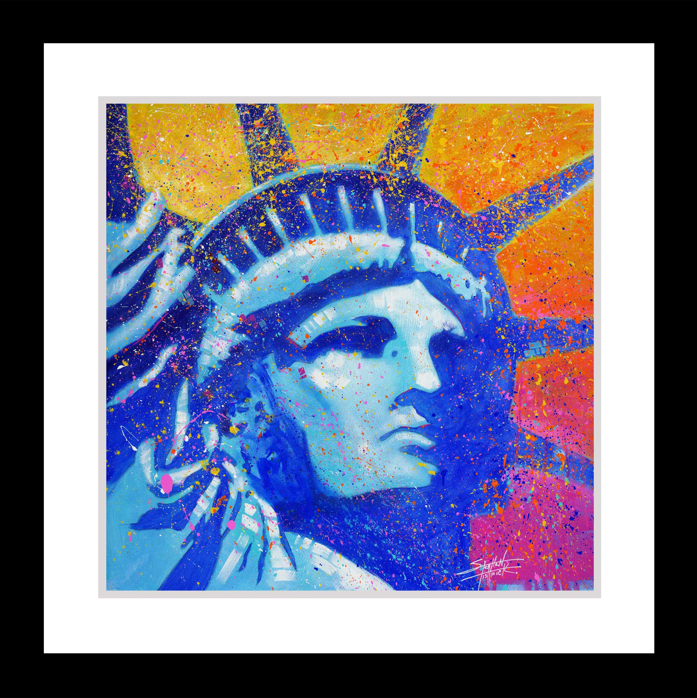 Liberty | Modern Pop Art Statue of Liberty Painting by