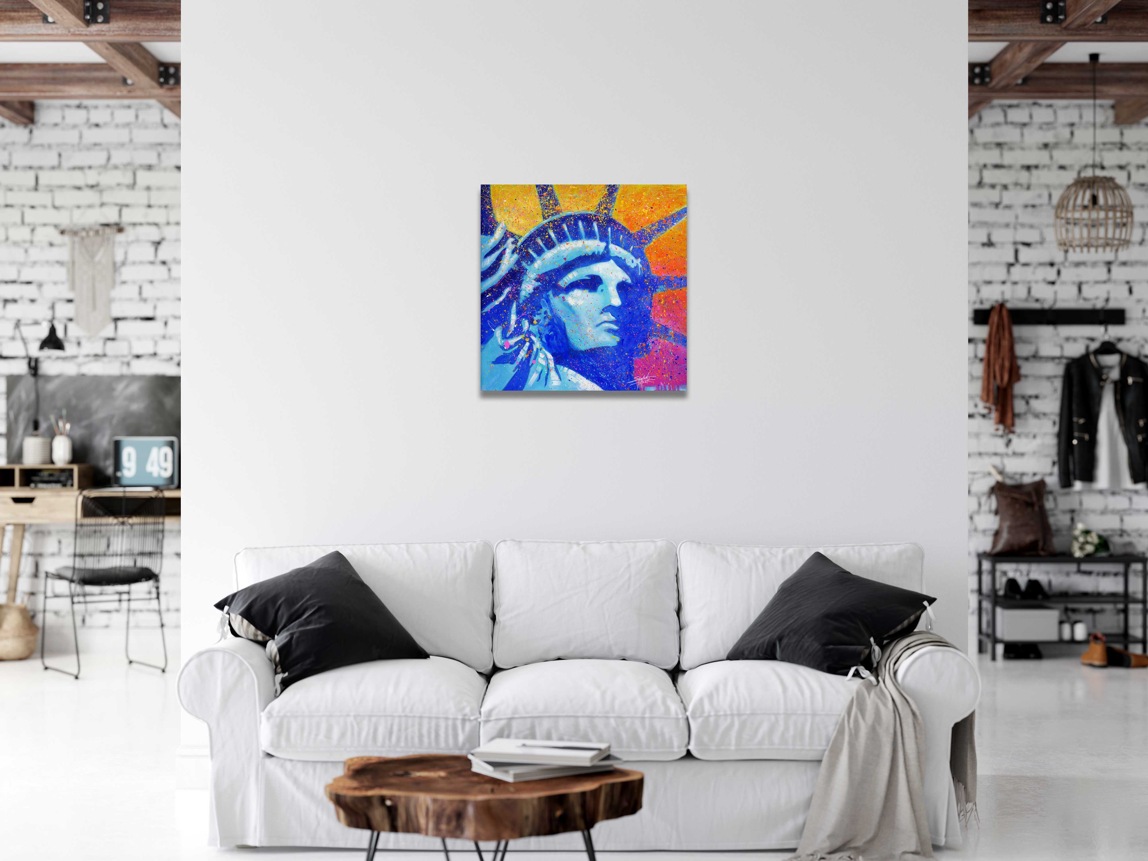 Liberty | Modern Pop Art Statue of Liberty Painting by Stephen